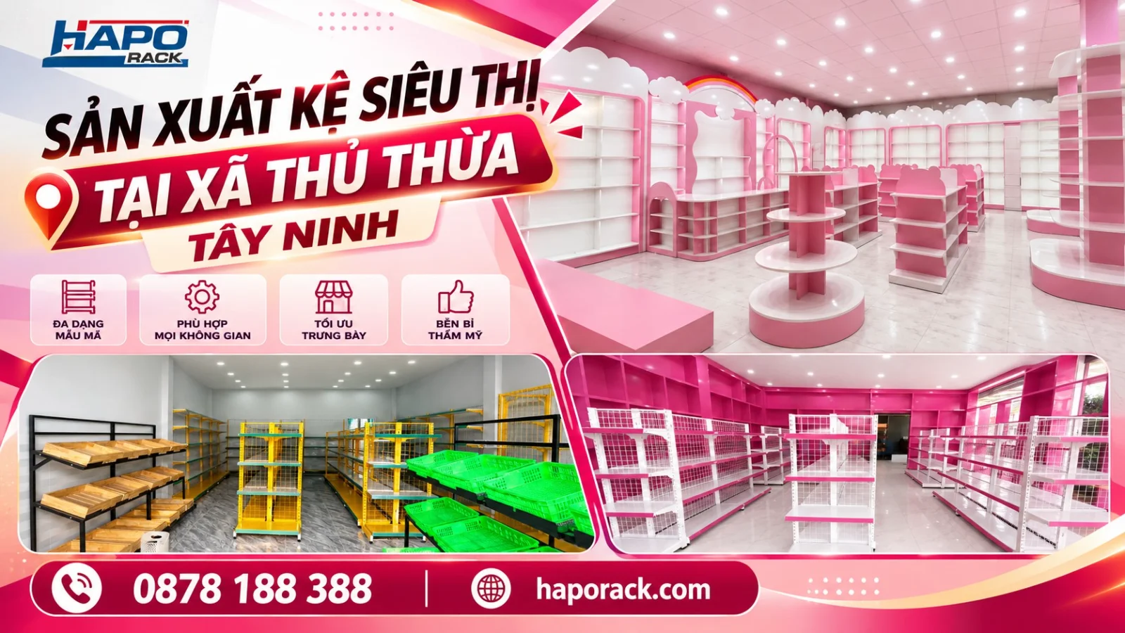 Sản Xuất Kệ Siêu Thị Tại Xã Thủ Thừa Tây Ninh Đa Dạng Mẫu Kệ