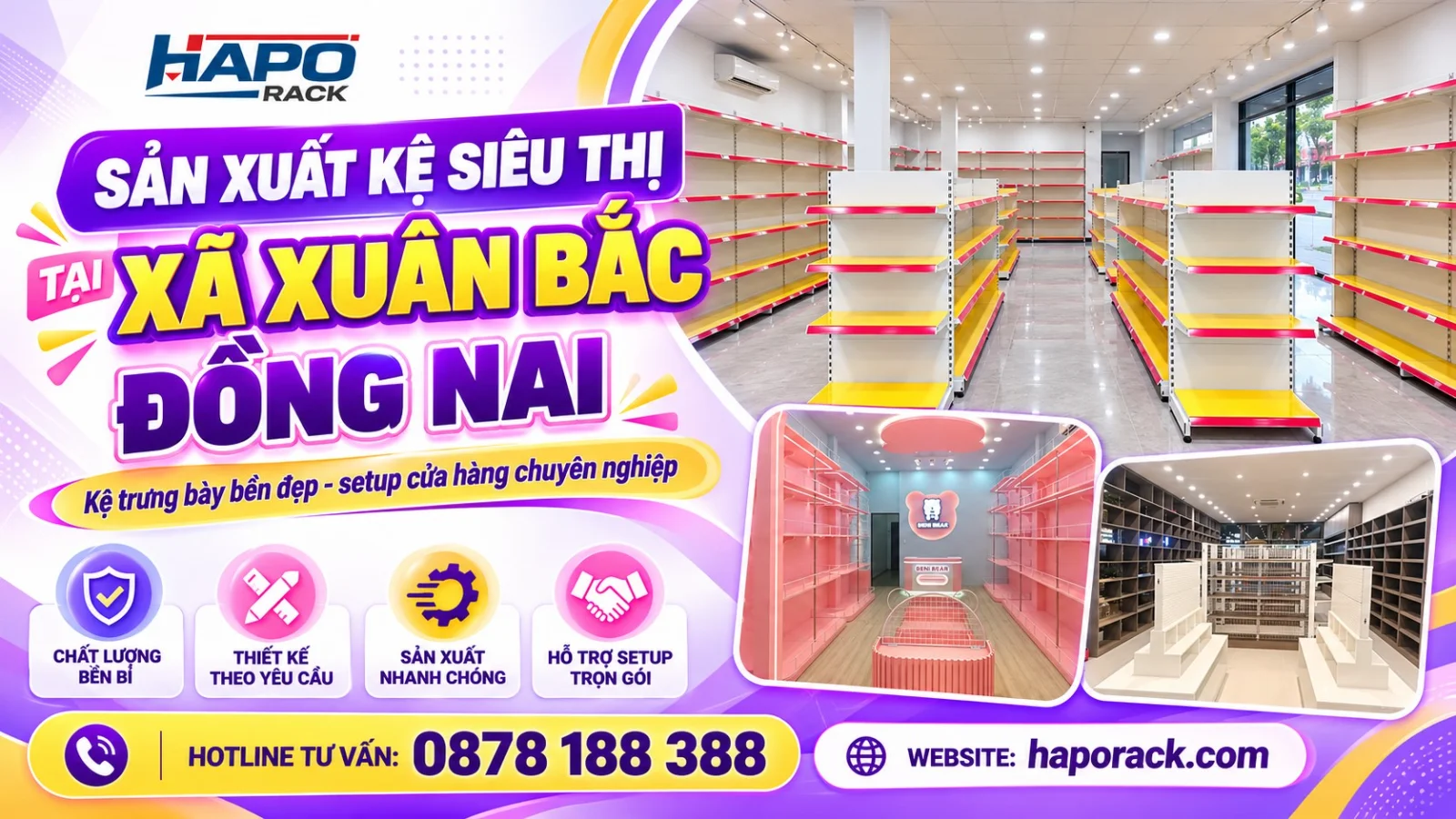 Sản Xuất Kệ Siêu Thị Tại Xã Xuân Bắc Đồng Nai Giá Tốt, Chất Lượng Cao