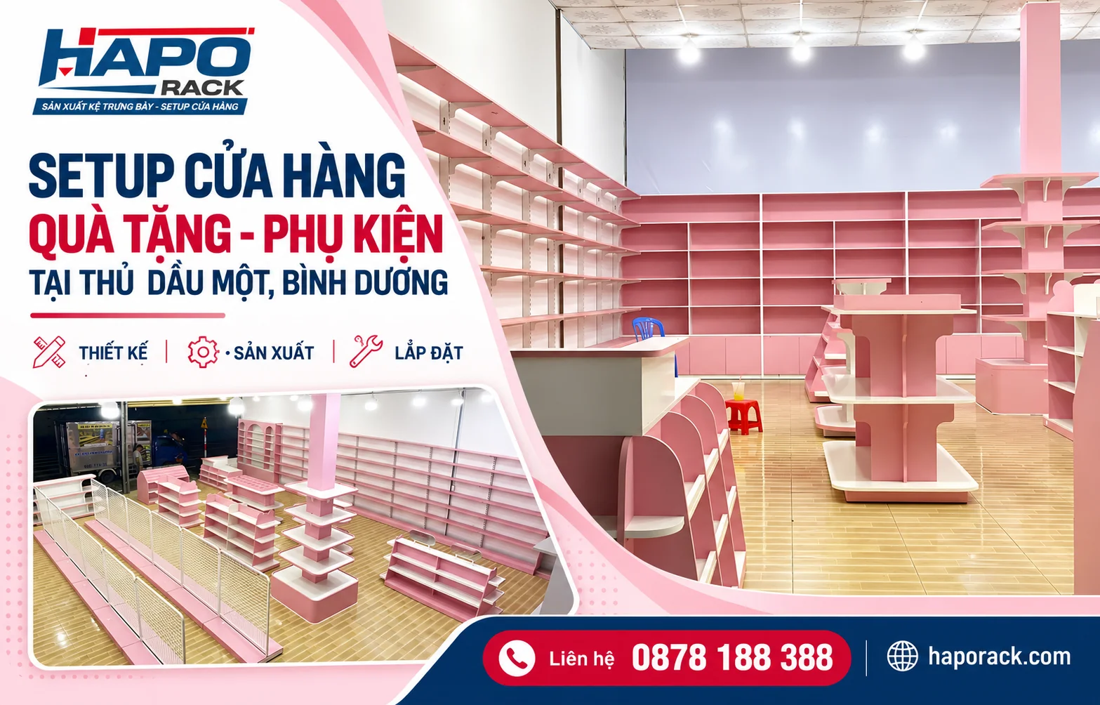 SETUP CỬA HÀNG QUÀ TẶNG, PHỤ KIỆN TẠI BÌNH DƯƠNG