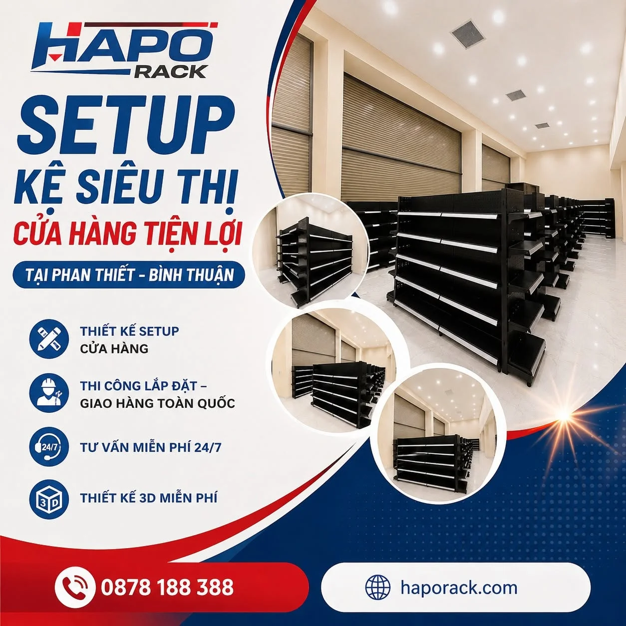 SETUP KỆ SIÊU THỊ CỬA HÀNG TIỆN LỢI TẠI PHAN THIẾT BÌNH THUẬN