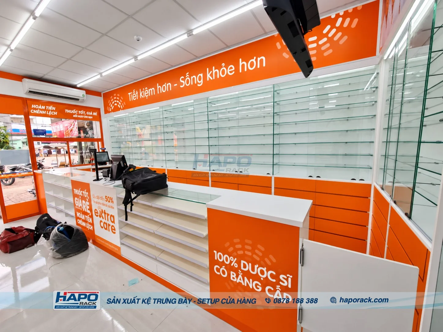 Thi Công Cửa Hàng Thuốc Tây Tại Xã Phù Mỹ Tây TP. HCM