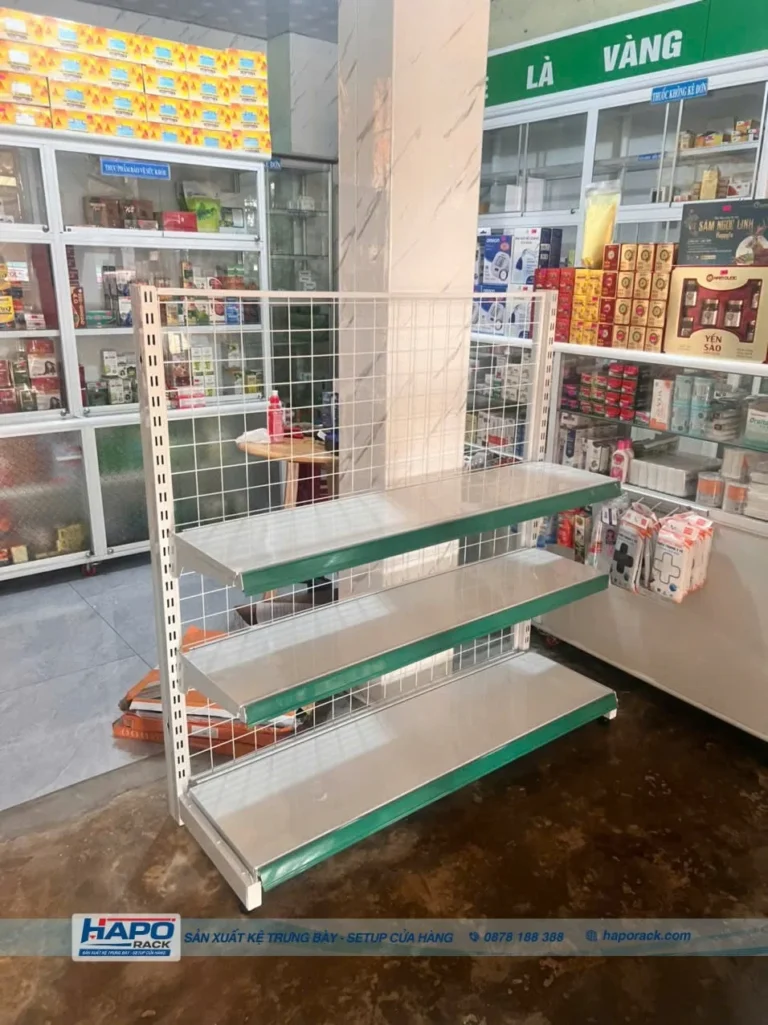 SETUP KỆ SIÊU THỊ NHÀ THUỐC TẠI ĐÀ LẠT