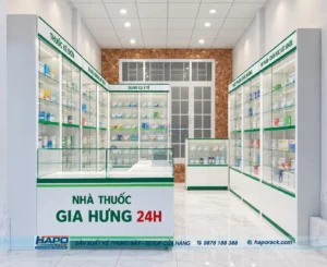Thiết Kế Cửa Hàng Nhà Thuốc Tại Xã Phù Cát TP. HCM