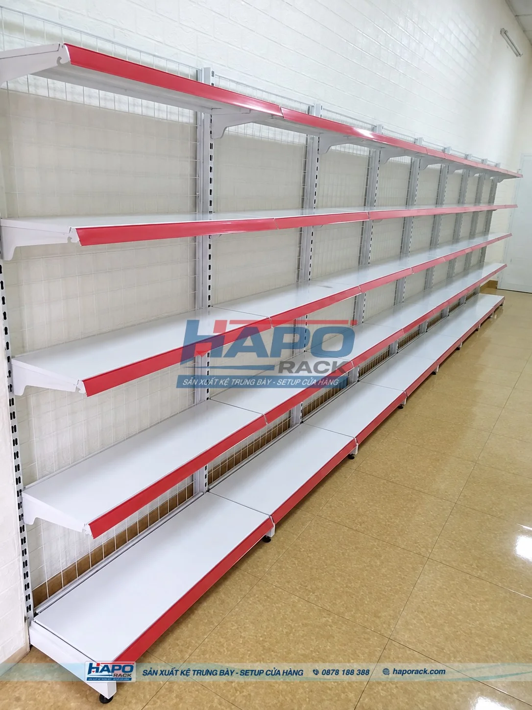 Thiết kế mặt bằng bố trí kệ siêu thị phù hợp cửa hàng nhỏ