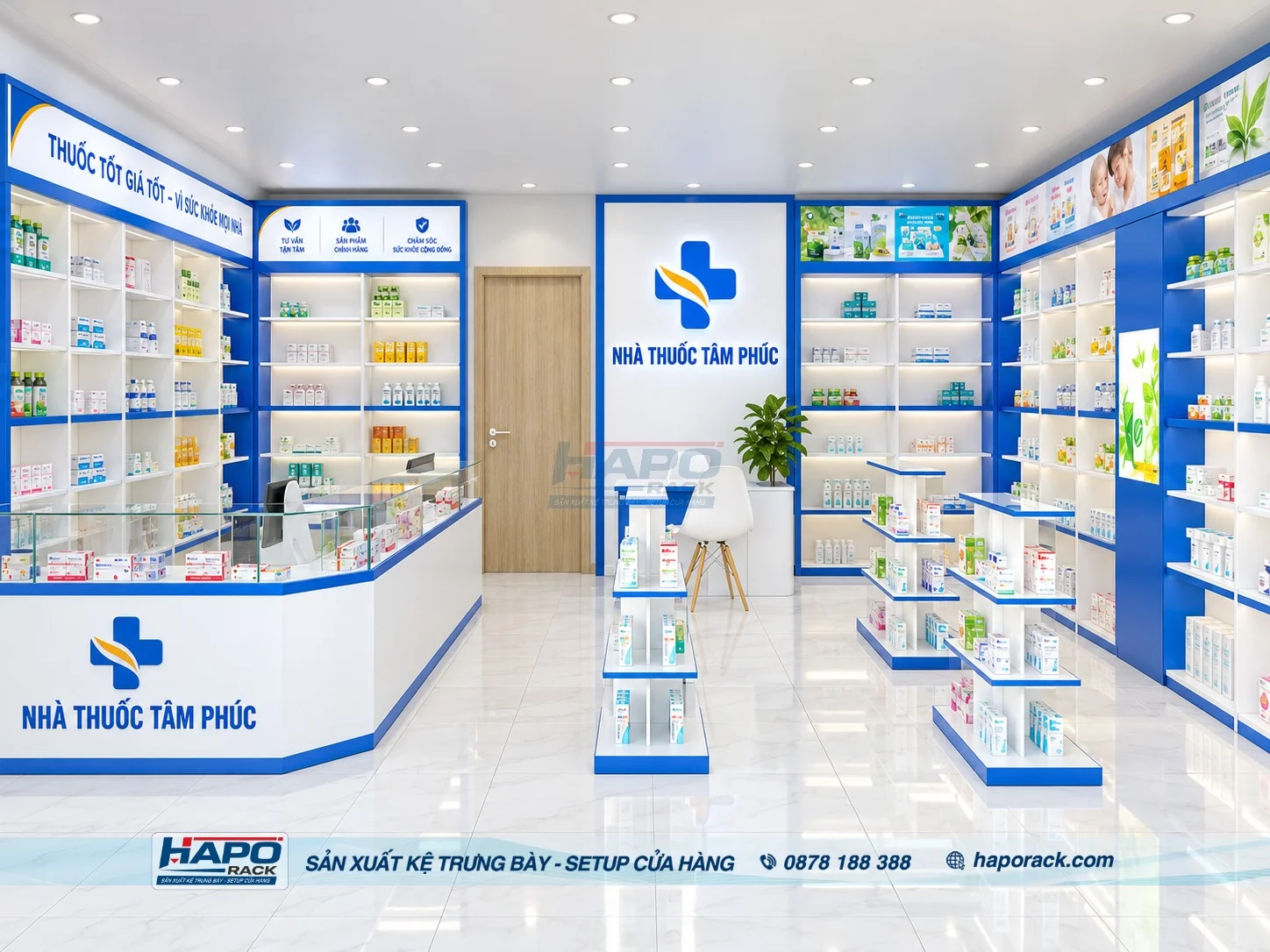 thiết kế nhà thuốc hiện đại tại Xã Ngô Mây