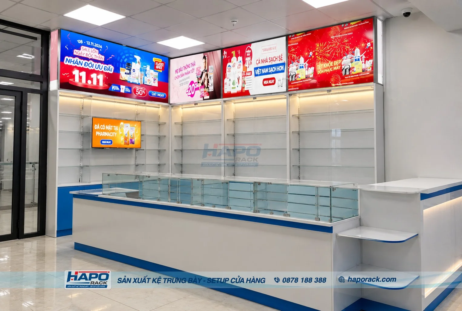 thiết kế quầy thu ngân nhà thuốc tại Xã Phù Mỹ