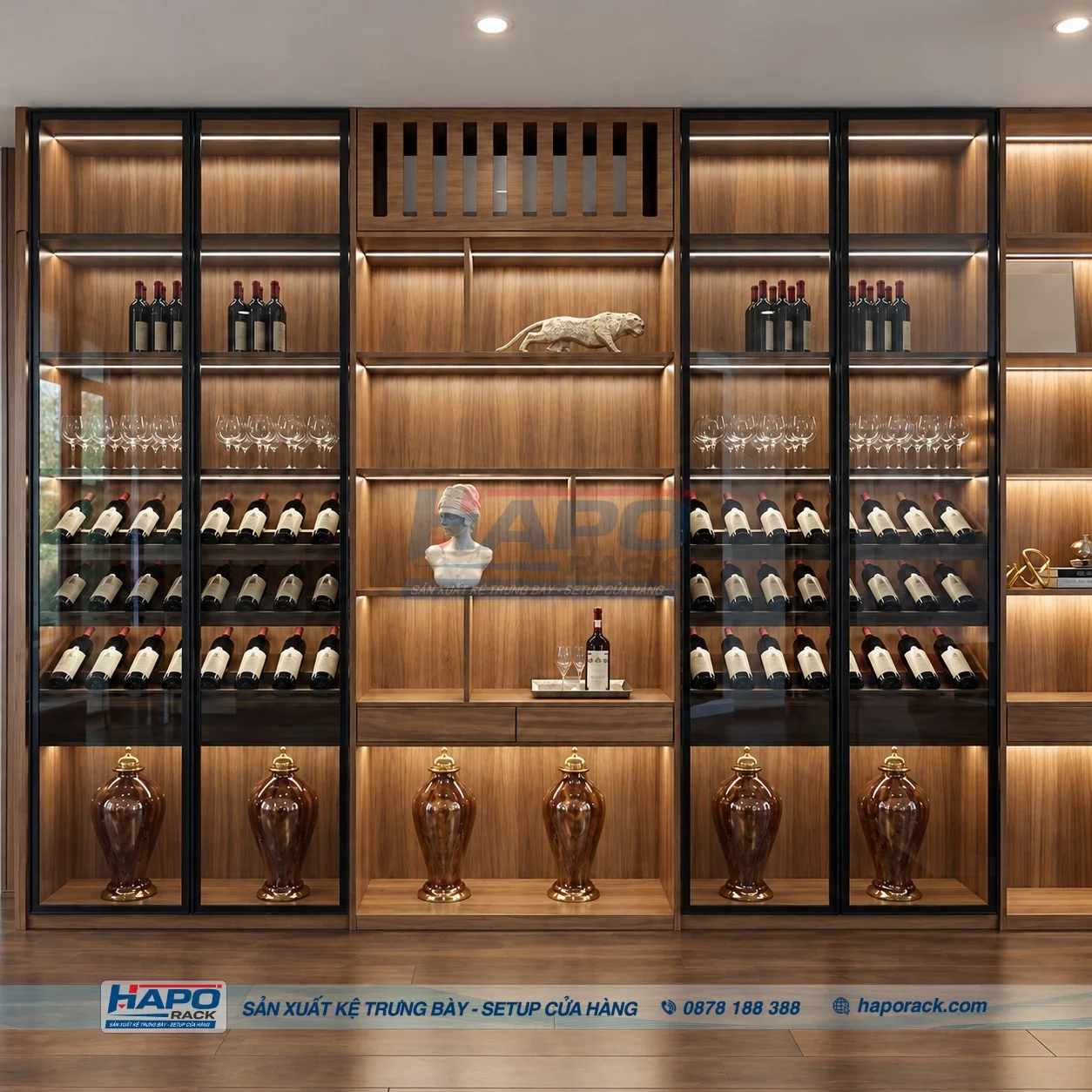 Tủ rượu kết hợp quầy bar gia đình