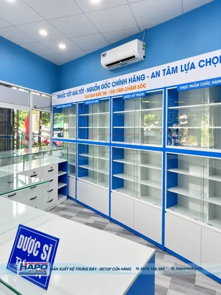 Tủ thuốc tây nhôm kính hiện đại