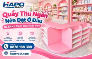 Vị trí đặt quầy thu ngân giúp khách hàng thanh toán thuận tiện