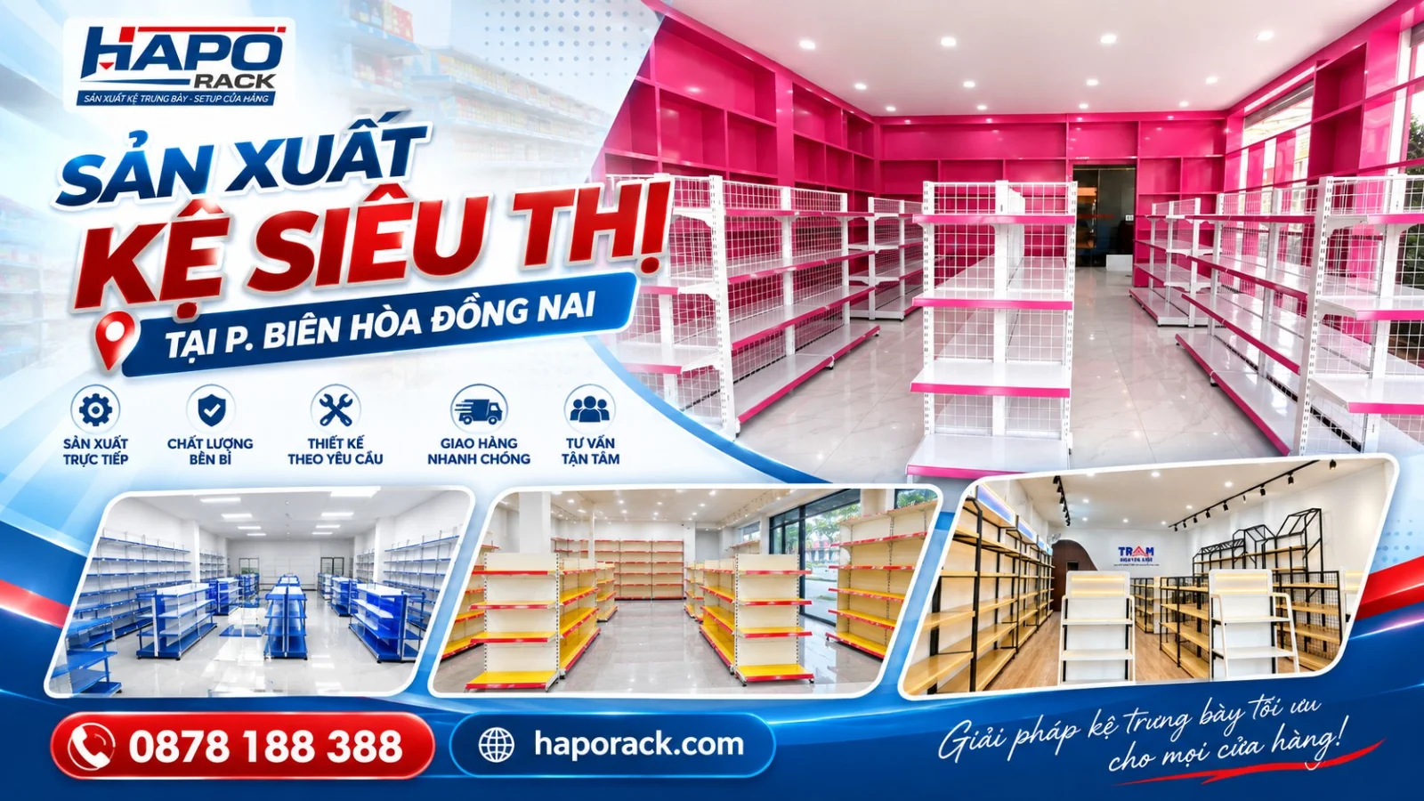Xưởng Sản Xuất Kệ Siêu Thị Tại Phường Biên Hòa Đồng Nai Uy Tín