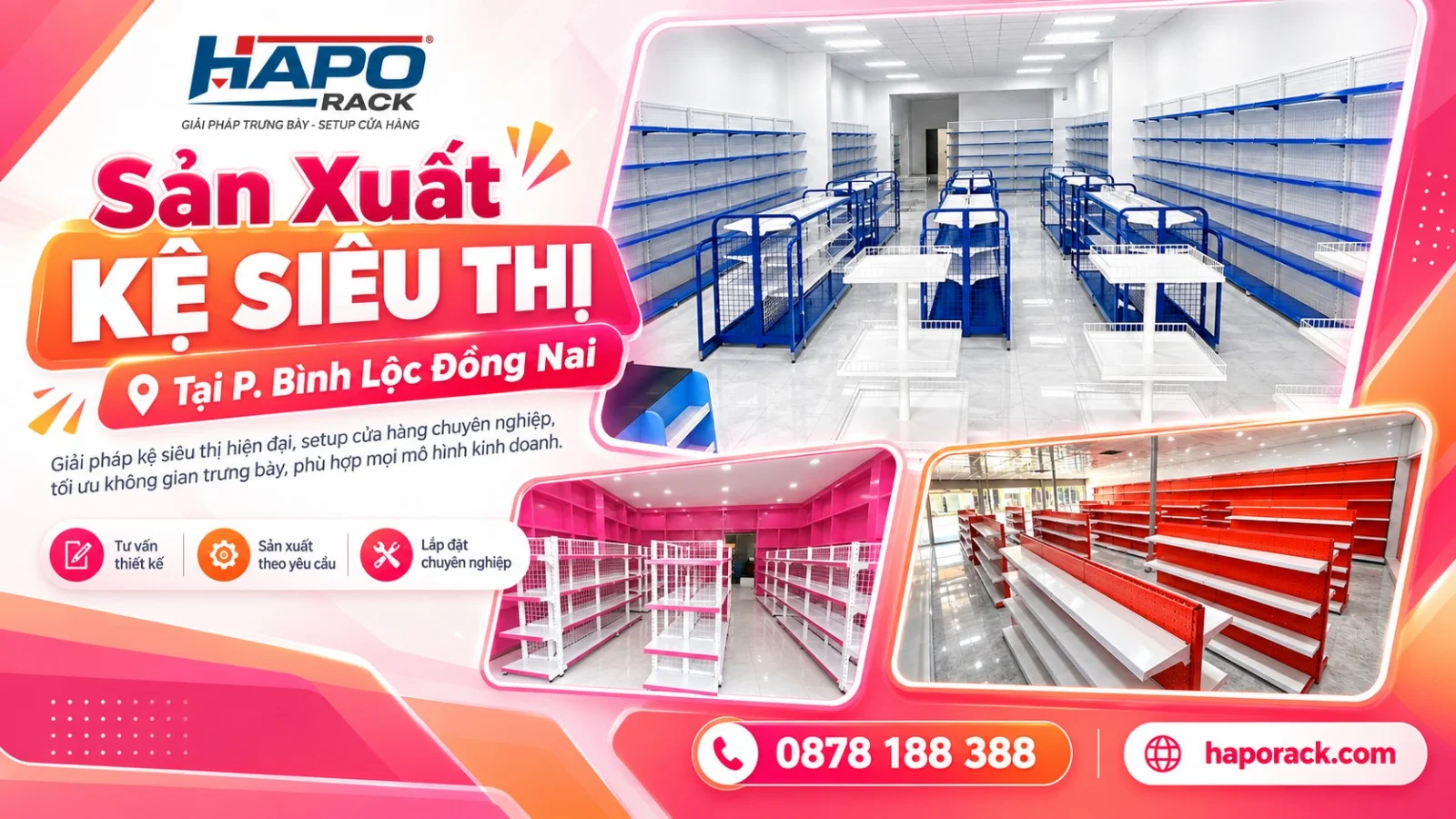 Xưởng Sản Xuất Kệ Siêu Thị Tại Phường Bình Lộc Đồng Nai Uy Tín
