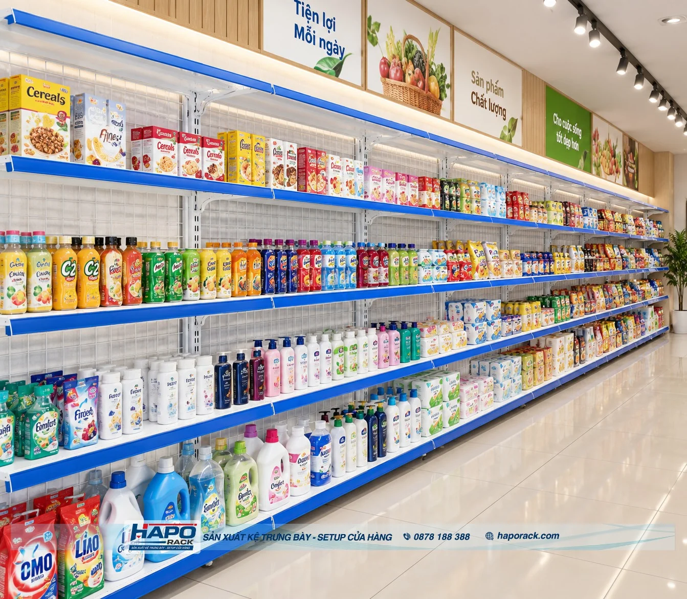 Xưởng Sản Xuất Kệ Siêu Thị Tại Phường Tân Hải TP.HCM