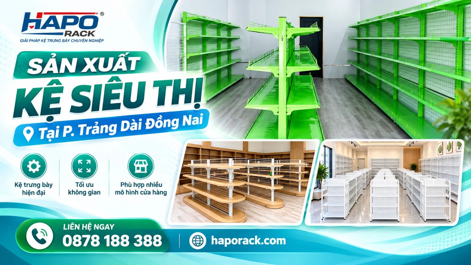 Xưởng Sản Xuất Kệ Siêu Thị Tại Phường Trảng Dài Đồng Nai Uy Tín