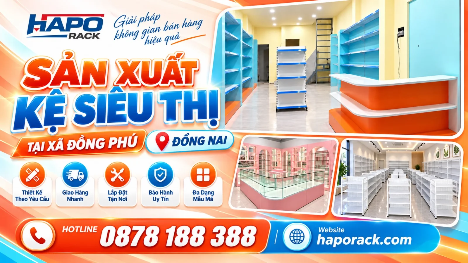 Xưởng Sản Xuất Kệ Siêu Thị Tại Xã Đồng Phú Đồng Nai Uy Tín
