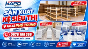 Xưởng Sản Xuất Kệ Siêu Thị Tại Xã Phú Trung Đồng Nai Uy Tín