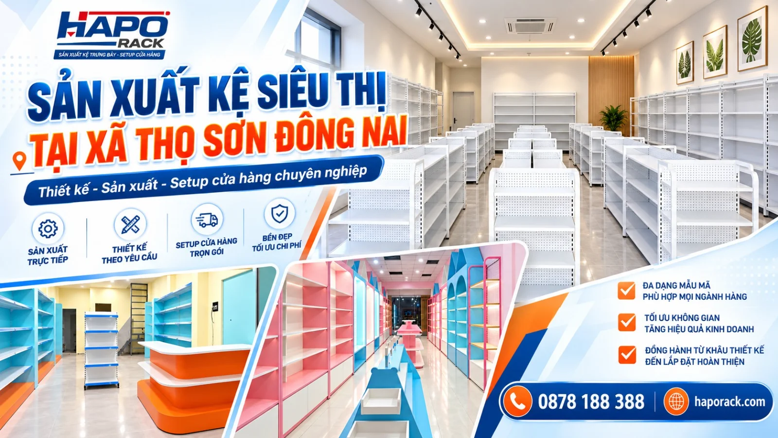 Xưởng Sản Xuất Kệ Siêu Thị Tại Xã Thọ Sơn Đồng Nai Uy Tín, Chuyên Nghiệp