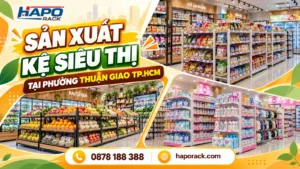 Xưởng Sản Xuất Kệ Trưng Bày Siêu Thị Phường Thuận Giao TP.HCM